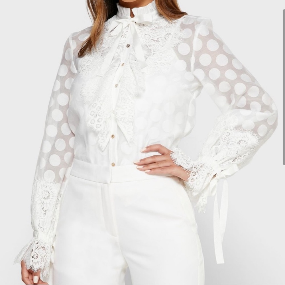 Keepsake Sheer Ruffle Blouse - Picture 6 of 15